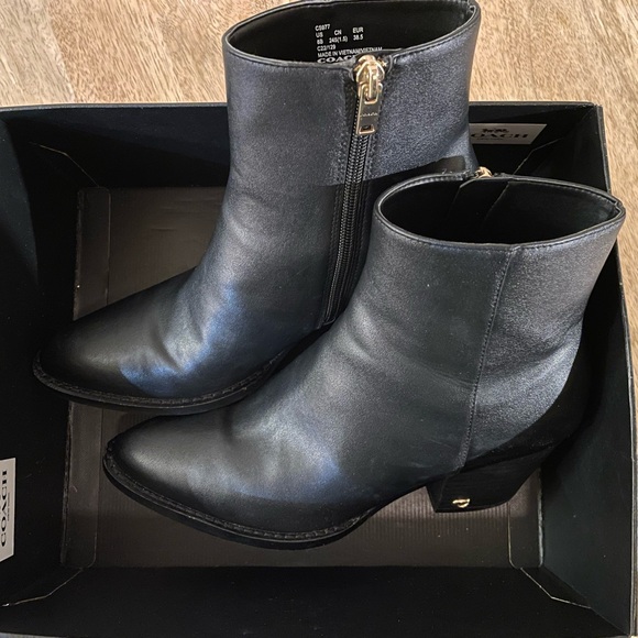 Coach Black Booties - Perfect for Fall - Picture 3 of 5